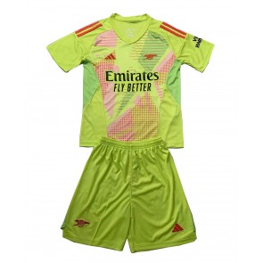 Arsenal Brankářské Dětské Domácí dres komplet 2024-25 Krátký Rukáv (+ trenýrky)